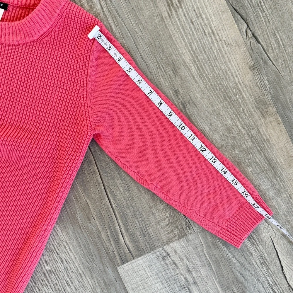 J. Crew Ribbed 100% Merino Wool Crew Neck Sweater (size S)